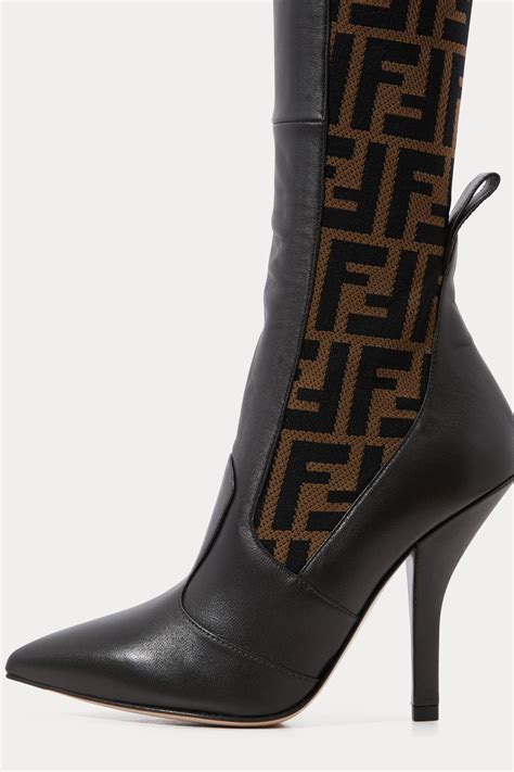 fendi heels fur|Fendi high heel boots.